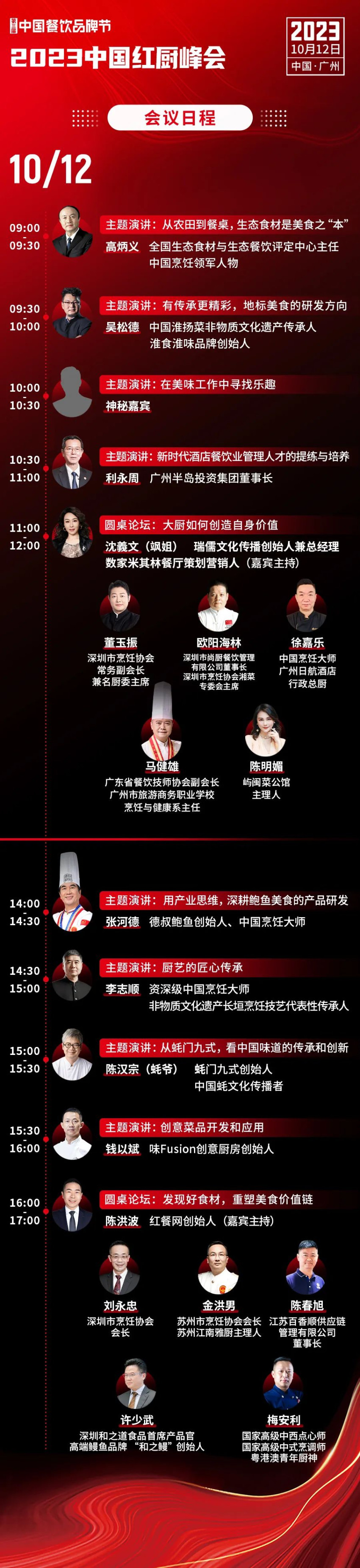 【第三届中国餐饮品牌节】2023中国红厨峰会重磅来袭！(图3)