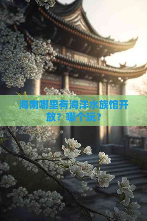 海南哪里有海洋水族馆开放？哪个玩？(图1)
